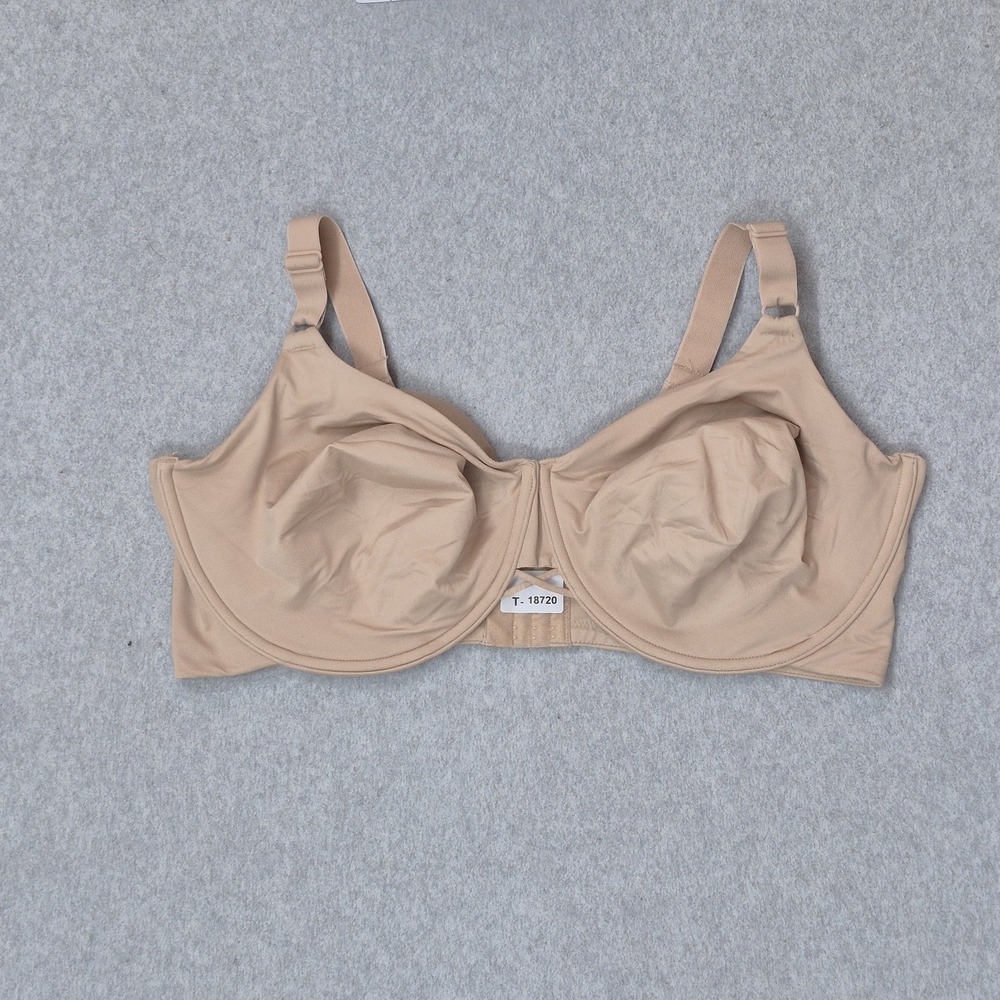 Vanity Fair Women Bra 44DDD Beige Minimizer Underwired Strap Adjustable